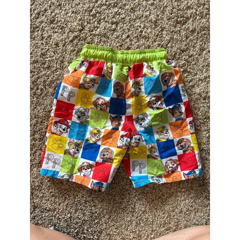 Paw Patrol colorful swim trunks